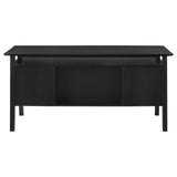Goodson 64-inch 4-Drawer Double Pedestal Computer Desk Black