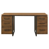 Berhalter 6-Drawer Double Pedestal File Computer Desk