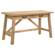 Tampa Furniture Outlet - Coaster - Fabian 54-inch 2-drawer Computer Writing Desk Distressed Light Brown - 801605