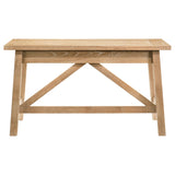 Fabian 54-inch 2-drawer Computer Writing Desk Distressed Light Brown