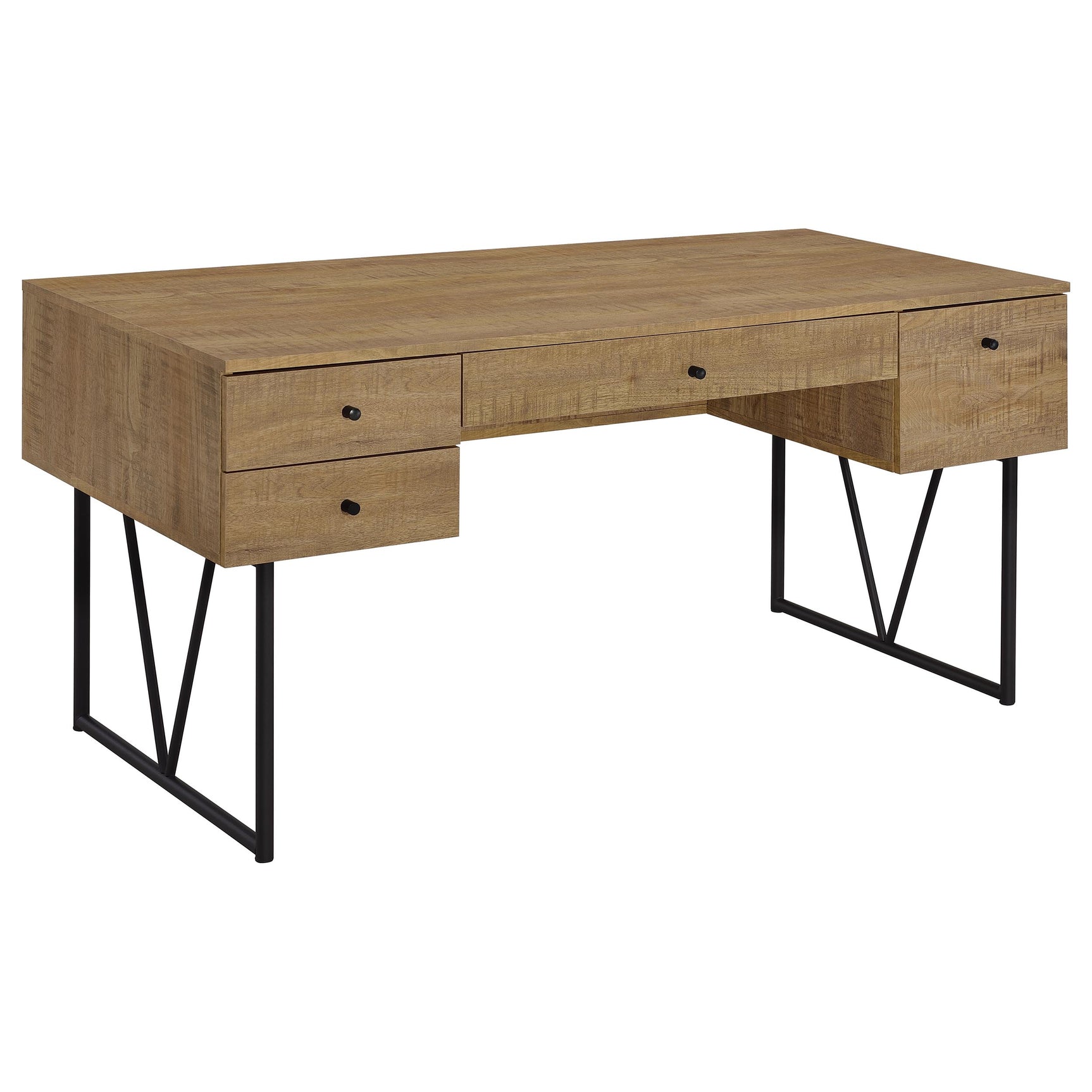 Tampa Furniture Outlet - Coaster - Analiese 63-inch 4-drawer Writing Desk Mango - 801851