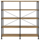 Analiese 63-inch 4-shelf Double Bookshelf Mango
