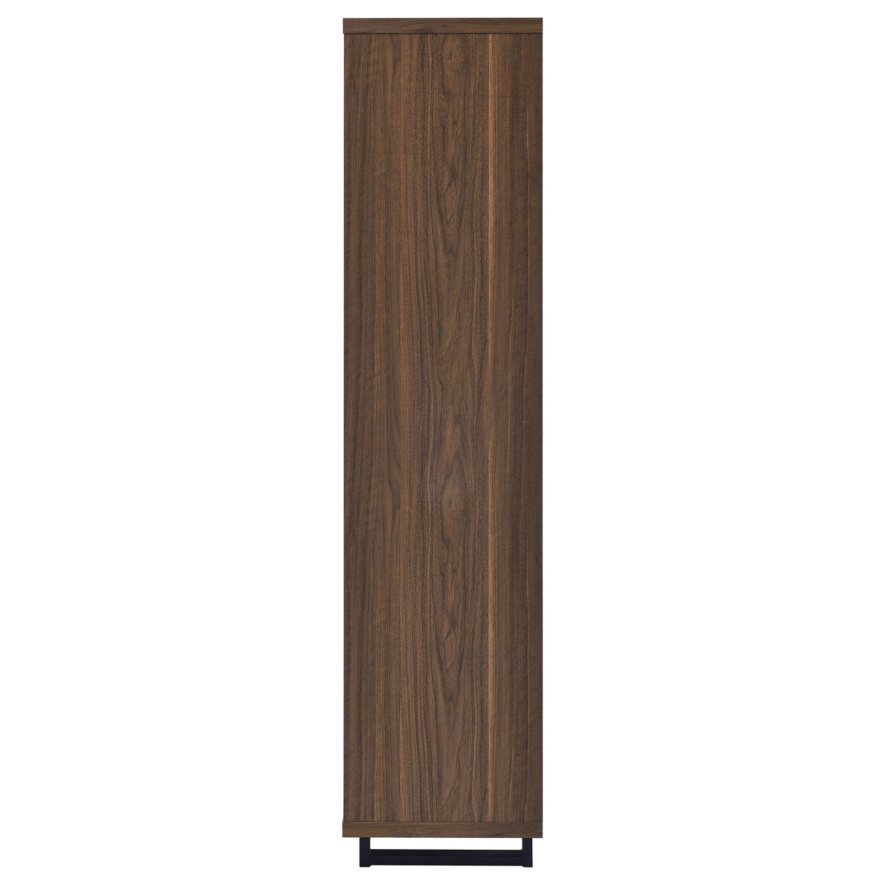 Maddox 71-inch 3-shelf Cabinet Bookcase Walnut - Tampa Furniture Outlet