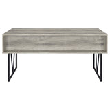 Analiese 63-inch 4-drawer Writing Desk Grey Driftwood