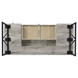 Analiese 63-inch 4-drawer Writing Desk Grey Driftwood