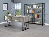 Analiese 63-inch 4-drawer Writing Desk Grey Driftwood