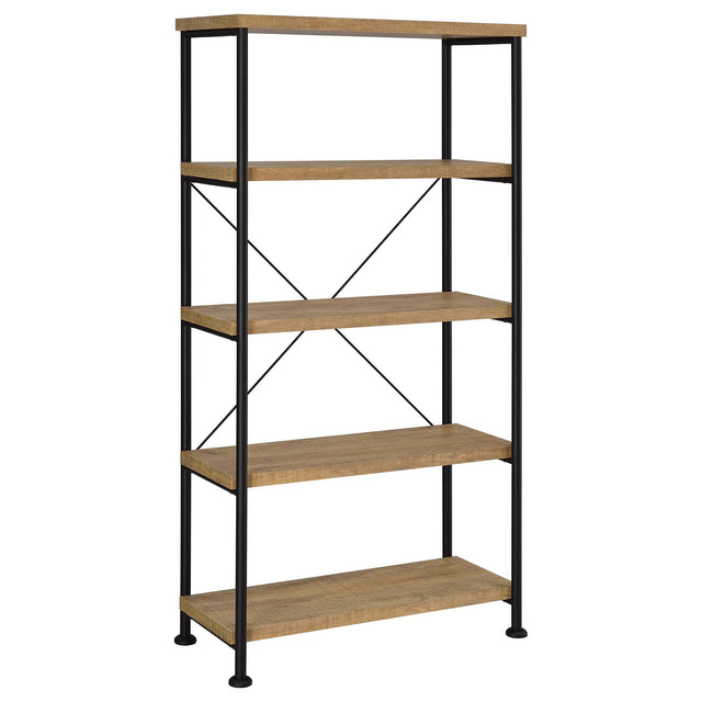 Tampa Furniture Outlet - Coaster - Analiese 63-inch 4-shelf Bookshelf Mango - 802003