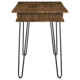 Sheeran 47-inch Writing Desk with Storage Rustic Amber