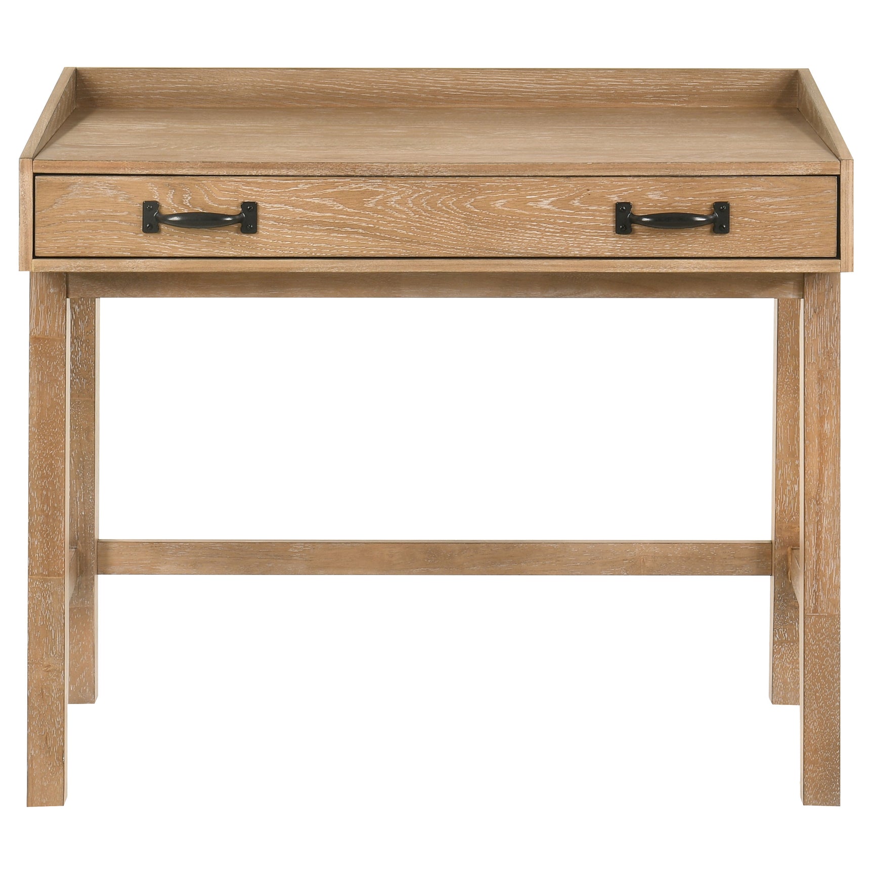 Fabian 38-inch Computer Desk with Keyboard Drawer Distressed Light Brown
