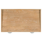 Fabian 38-inch Computer Desk with Keyboard Drawer Distressed Light Brown