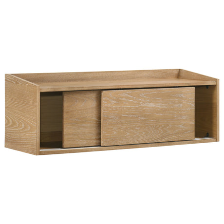 Tampa Furniture Outlet - Coaster - Fabian Bookshelf Bridge with Cubbies Distressed Light Brown - 802044