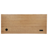 Vermes 66-inch 7-drawer Computer Desk with Power Outlet Light Ash
