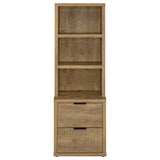 Westpark 3-shelf Bookcase USB and Lockable Drawer Mango - Tampa Furniture Outlet
