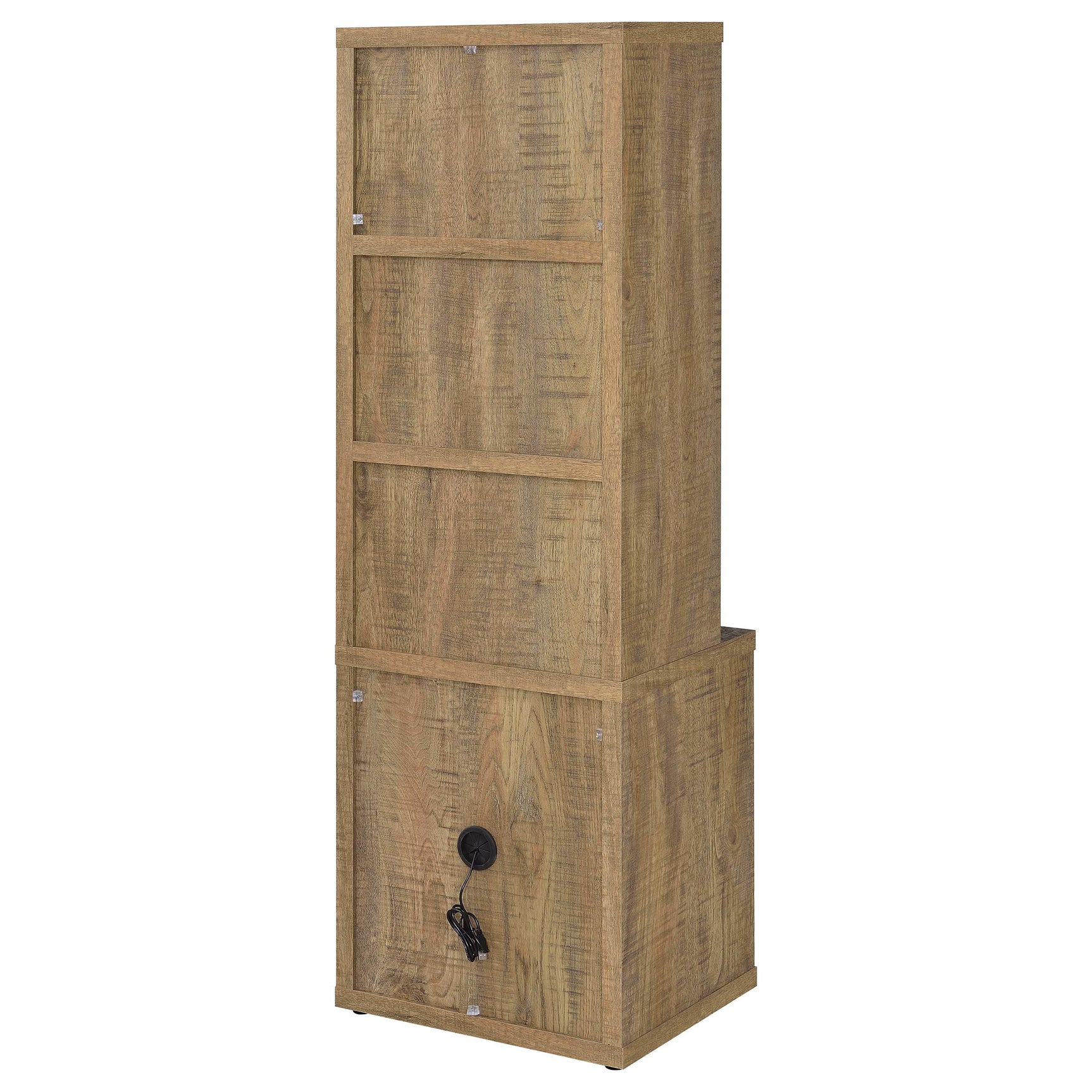 Westpark 3-shelf Bookcase USB and Lockable Drawer Mango - Tampa Furniture Outlet