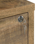Westpark 3-shelf Bookcase USB and Lockable Drawer Mango - Tampa Furniture Outlet