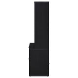 Westpark 3-shelf Bookcase USB and Lockable Drawer Black - Tampa Furniture Outlet