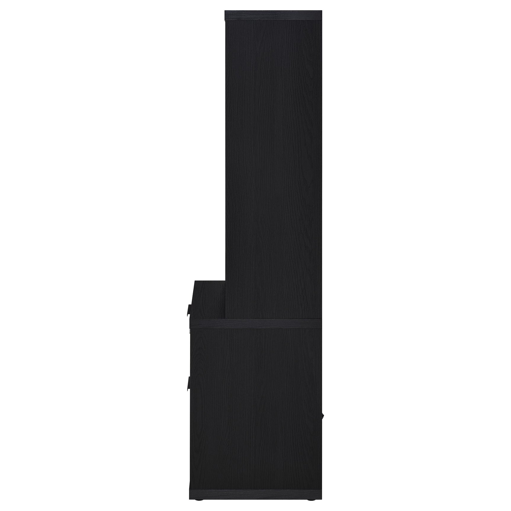 Westpark 3-shelf Bookcase USB and Lockable Drawer Black - Tampa Furniture Outlet