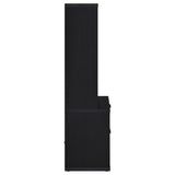 Westpark 3-shelf Bookcase USB and Lockable Drawer Black - Tampa Furniture Outlet