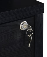 Westpark 3-shelf Bookcase USB and Lockable Drawer Black - Tampa Furniture Outlet