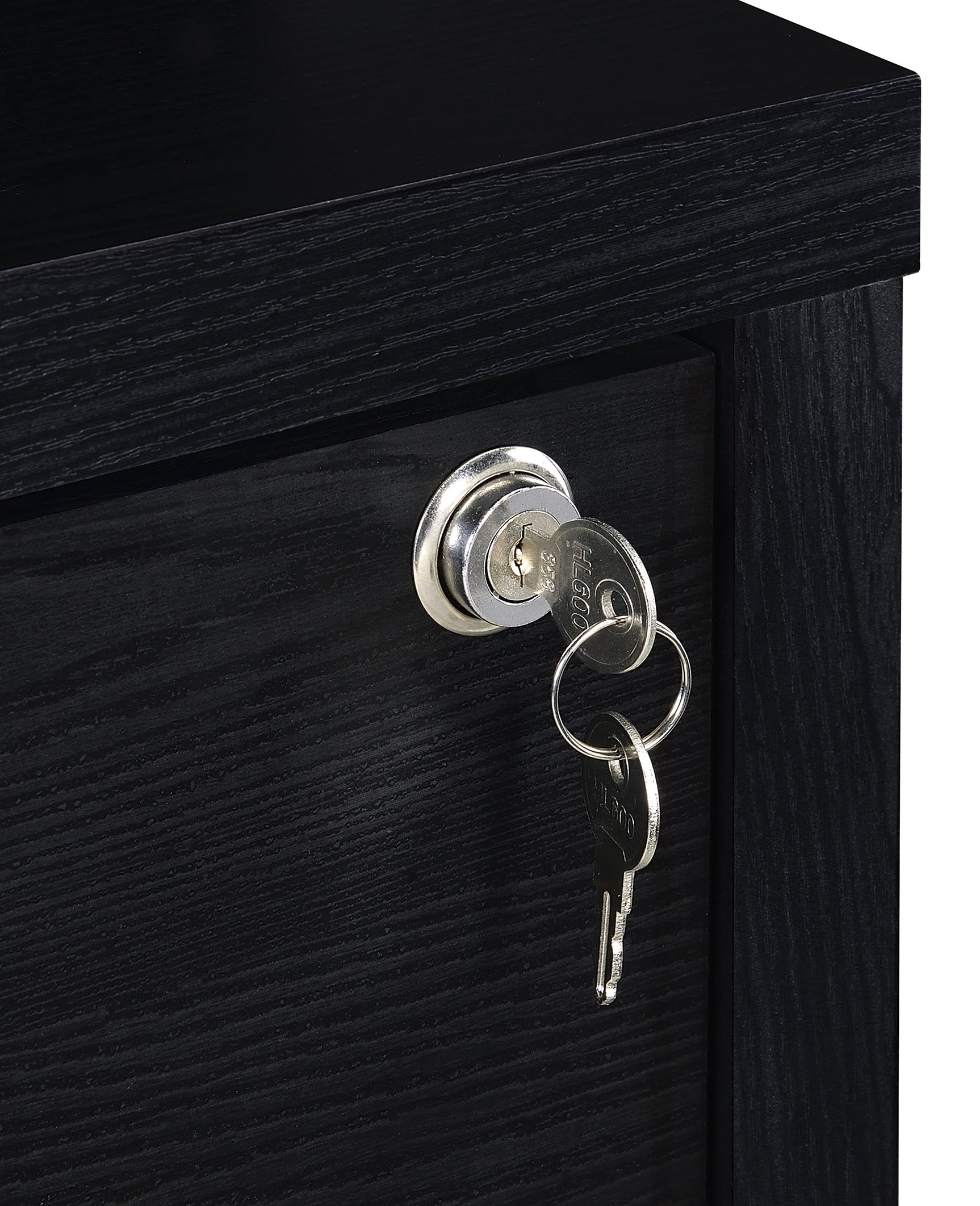 Westpark 3-shelf Bookcase USB and Lockable Drawer Black - Tampa Furniture Outlet