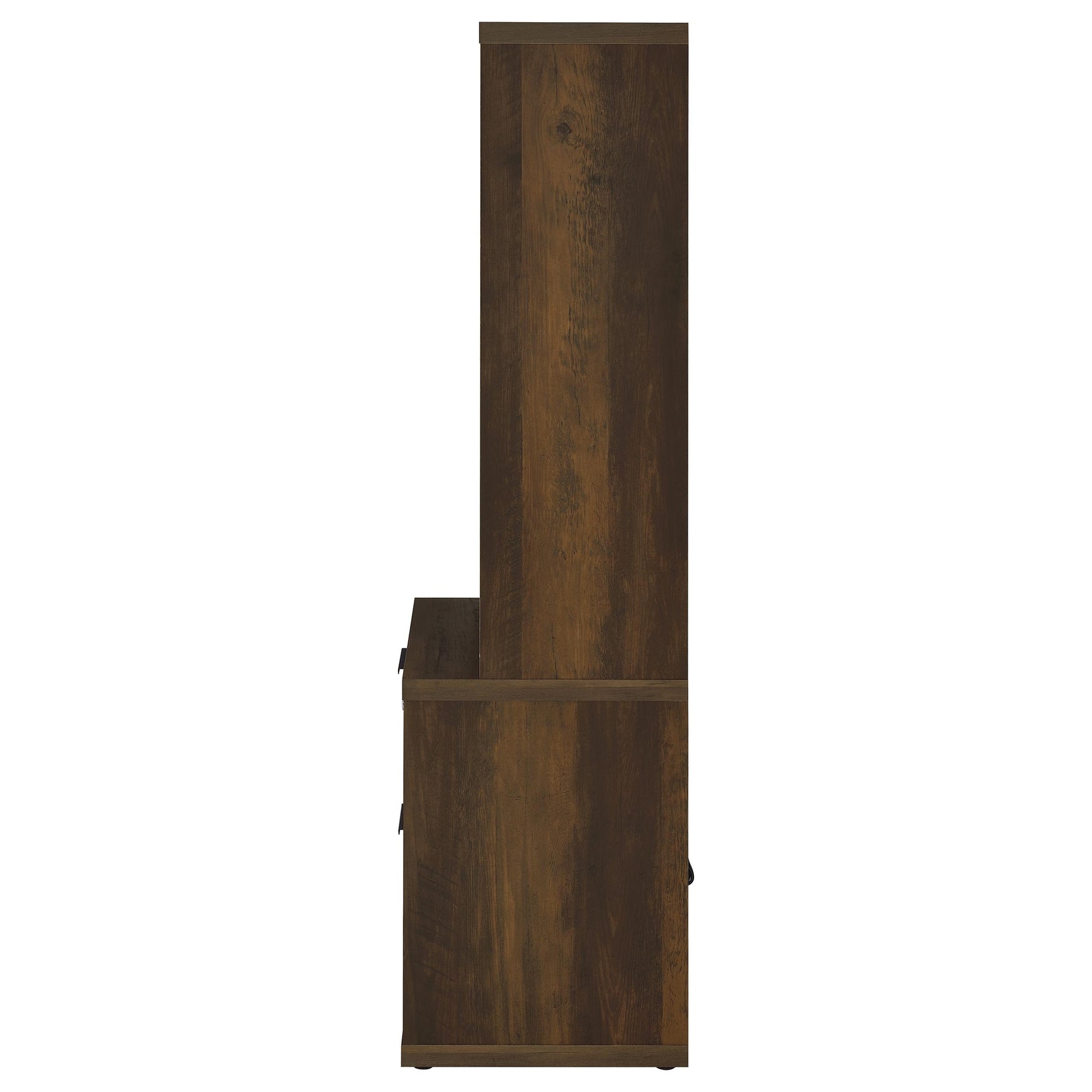 Westpark 3-shelf Bookcase USB and Lockable Drawer Dark Pine - Tampa Furniture Outlet