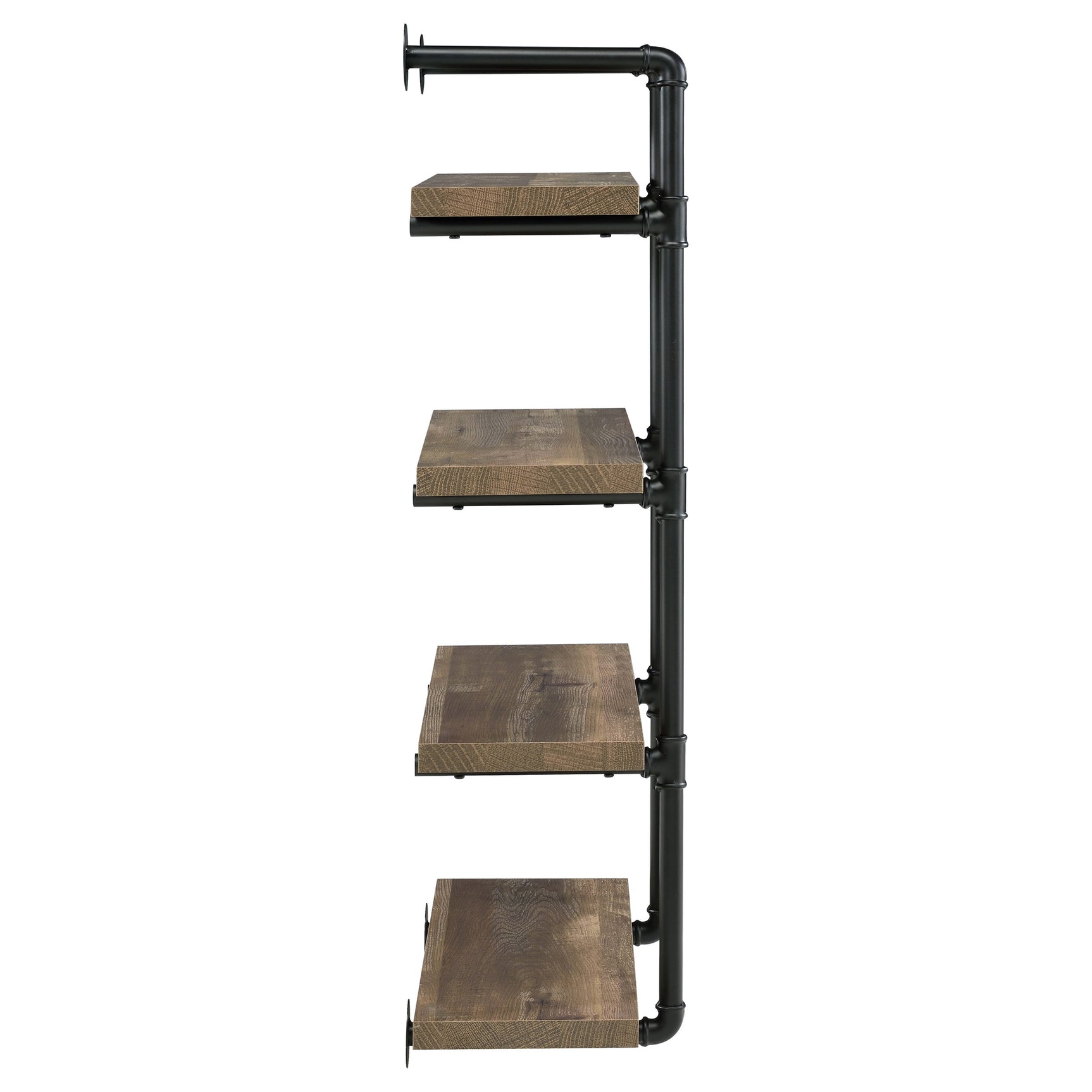 Elmcrest 24-inch 4-shelf Wall Bookshelf Rustic Oak - Tampa Furniture Outlet