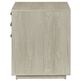 Loomis 3-drawer Home Office File Cabinet Whitewashed Grey - Tampa Furniture Outlet