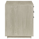 Loomis 3-drawer Home Office File Cabinet Whitewashed Grey - Tampa Furniture Outlet