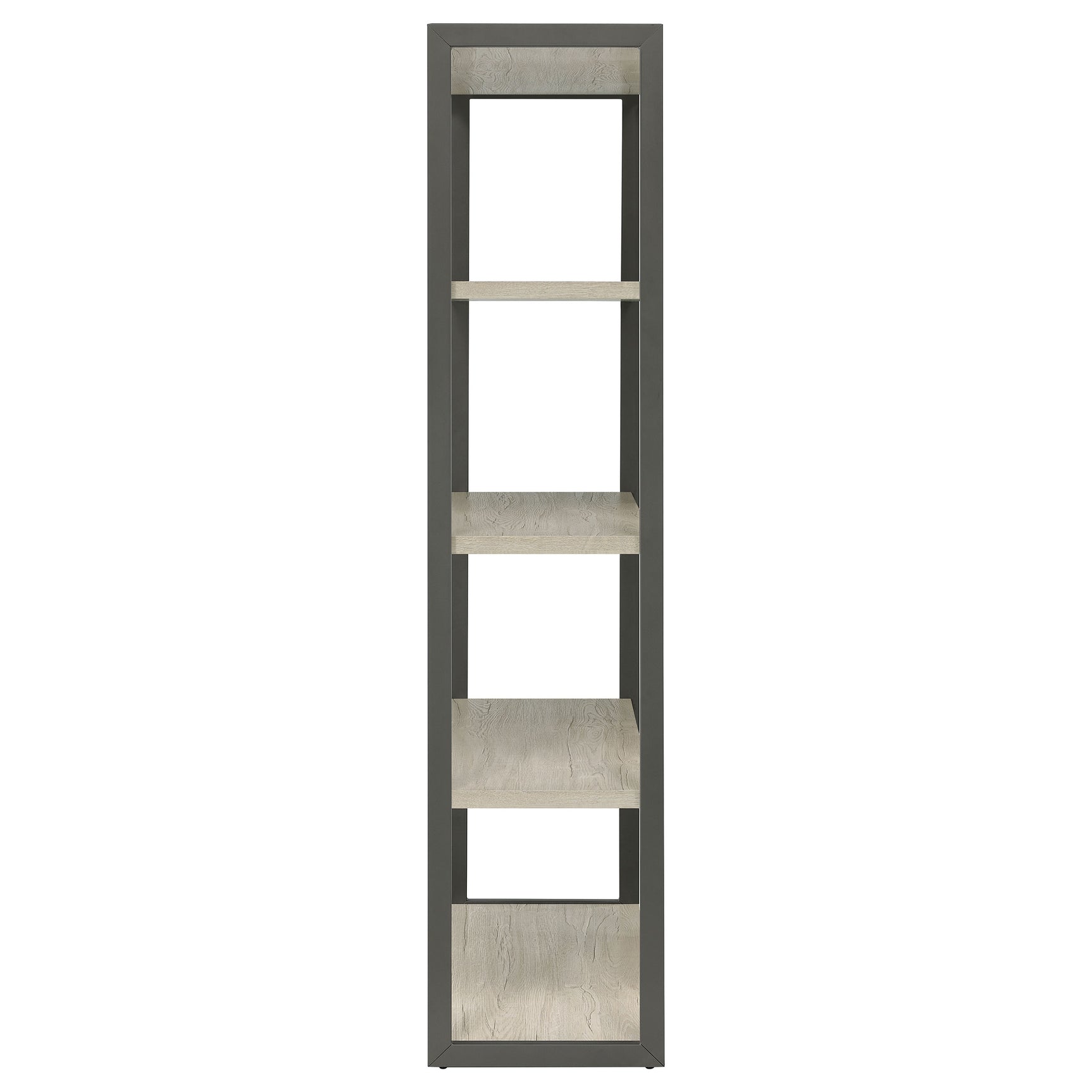 Loomis 72-inch 4-shelf Bookshelf Whitewashed Grey - Tampa Furniture Outlet