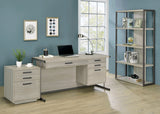 Loomis 72-inch 4-shelf Bookshelf Whitewashed Grey - Tampa Furniture Outlet