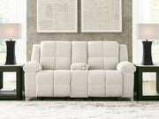 Tampa Furniture Outlet - Ashley Furniture - Orlen Living Room - DBL Rec Loveseat w/Console / Winter - 8160294