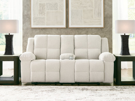 Tampa Furniture Outlet - Ashley Furniture - Orlen Living Room - DBL Rec Loveseat w/Console / Winter - 8160294