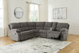 Tampa Furniture Outlet - Ashley Furniture - Museum Sectional - 2-Piece Reclining Sectional / Pewter - 81807S1
