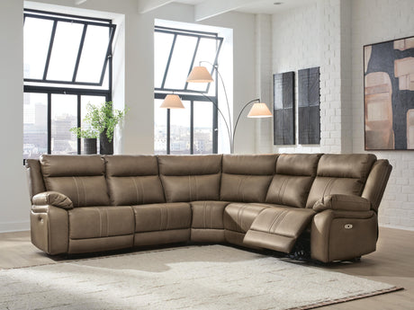 Tampa Furniture Outlet - Ashley Furniture - Max-Momentum Sectional - 5-Piece Power Reclining Sectional / Biscotti - PC82305S6