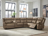 Tampa Furniture Outlet - Ashley Furniture - Max-Momentum Sectional - 6-Piece Power Reclining Sectional with Audio Console - PC82305S9