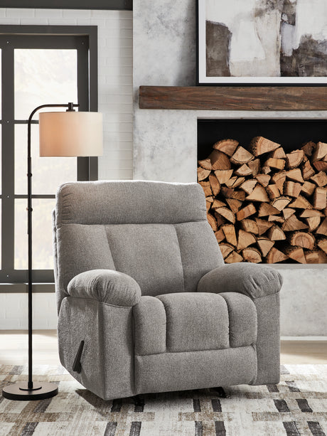 Tampa Furniture Outlet - Ashley Furniture - Hoyne Park Living Room - Rocker Recliner / Smoke - PC8281625
