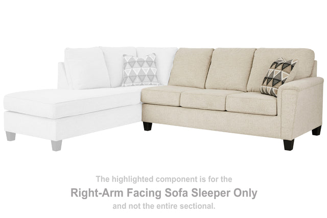 Tampa Furniture Outlet - Ashley Furniture - Abinger Sectional - LAF 2-Piece Sleeper Sectional with Chaise / Smoke - 83905S4