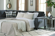 Tampa Furniture Outlet - Ashley Furniture - Abinger Sectional - RAF 2-Piece Sleeper Sectional with Chaise / Smoke - 83905S3