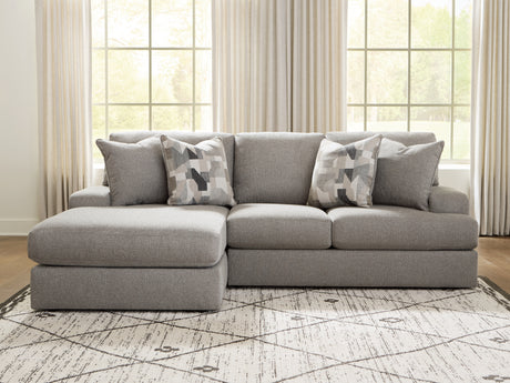 Tampa Furniture Outlet - Ashley Furniture - Lindon Sectional - RAF 2-Piece Sectional with Chaise / Smoke - 84704S1