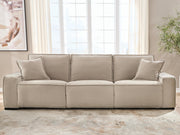 Tampa Furniture Outlet - Ashley Furniture - Carceri Sectional - 3-Piece Power Sectional Reclining Sofa / Cashmere - 87003S3