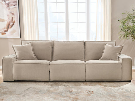 Tampa Furniture Outlet - Ashley Furniture - Carceri Sectional - 3-Piece Power Sectional Reclining Sofa / Cashmere - 87003S3