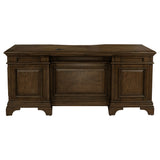 Hartshill 72-inch 7-drawer Executive Desk Burnished Oak - Tampa Furniture Outlet