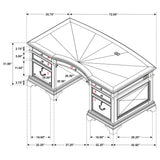 Hartshill 72-inch 7-drawer Executive Desk Burnished Oak - Tampa Furniture Outlet