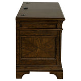 Hartshill 66-inch 5-drawer Credenza Office Desk Burnish Oak - Tampa Furniture Outlet