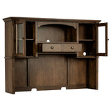 Hartshill 2-door Hutch with Shelves Burnished Oak - Tampa Furniture Outlet