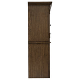 Hartshill 2-door Hutch with Shelves Burnished Oak - Tampa Furniture Outlet