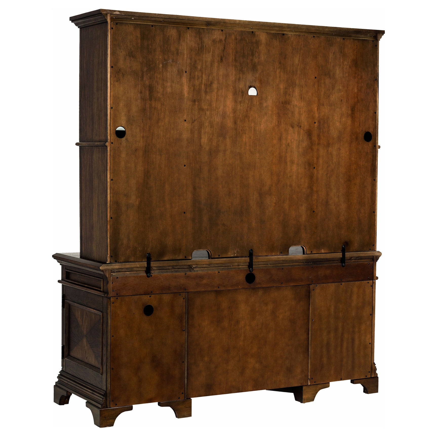 Hartshill 66-inch 5-drawer Credenza with Hutch Burnished Oak - Tampa Furniture Outlet