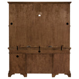 Hartshill 66-inch 5-drawer Credenza with Hutch Burnished Oak - Tampa Furniture Outlet
