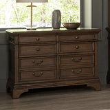 Hartshill 5-drawer Home Office File Cabinet Burnished Oak - Tampa Furniture Outlet