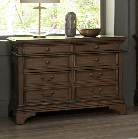 Hartshill 5-drawer Home Office File Cabinet Burnished Oak - Tampa Furniture Outlet